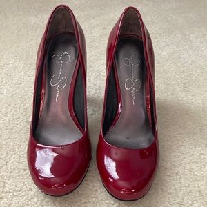 Jessica Simpson Candy Apple Red Heels